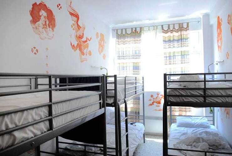 bunk beds room hostel athenstyle greece