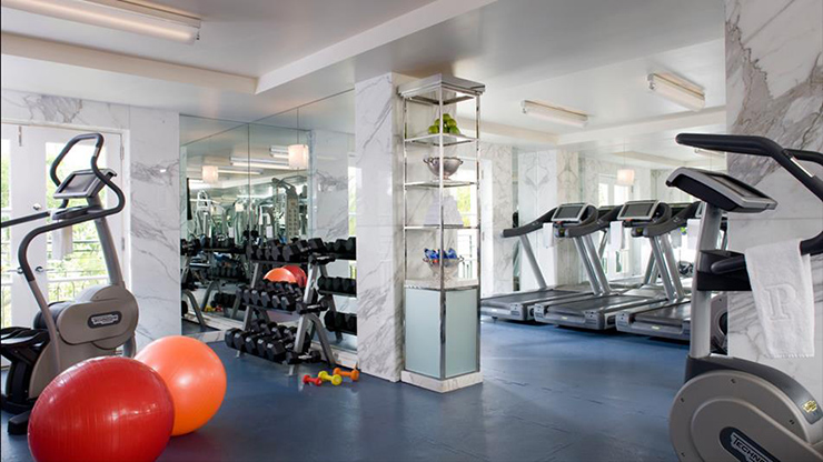 luxury hotel beverly hills fitness gym