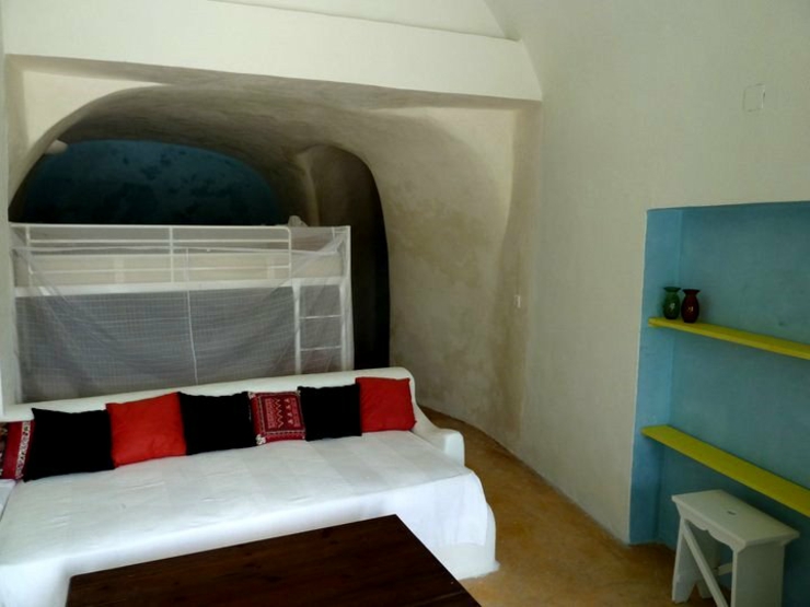 santorini cheap hotel interior dormitory