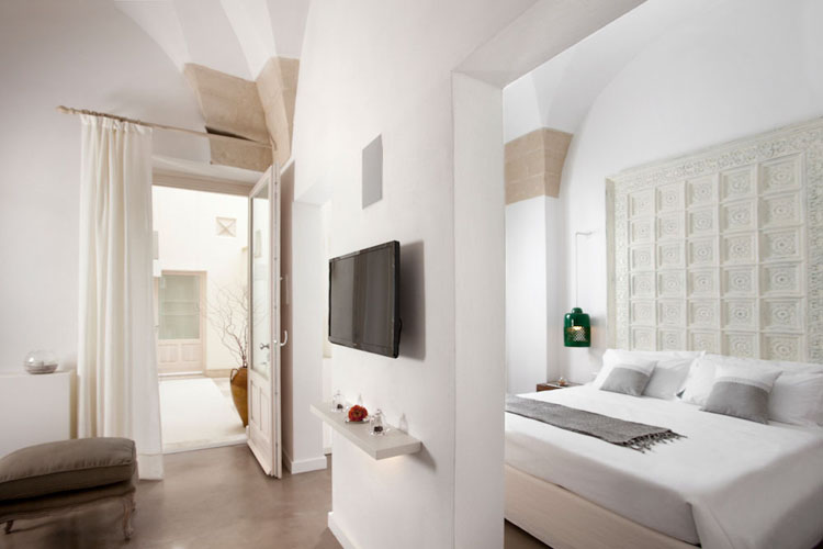 interior design luxury white suite stay lecce hotel