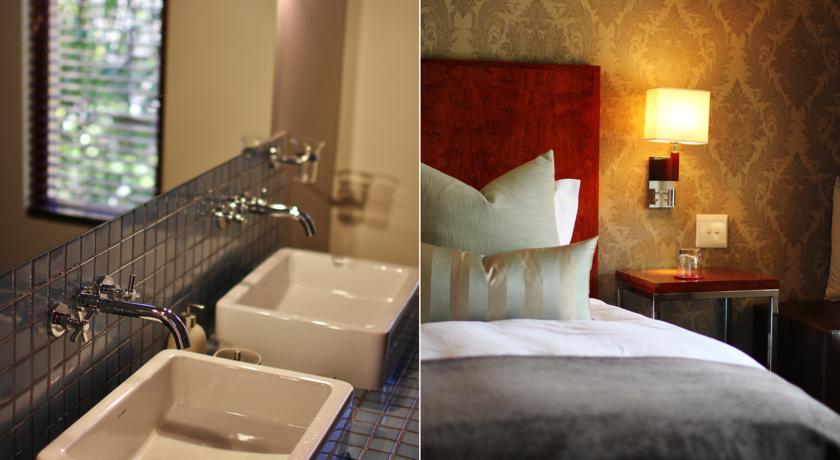 south africa holiday luxury hotel bedroom and bathroom