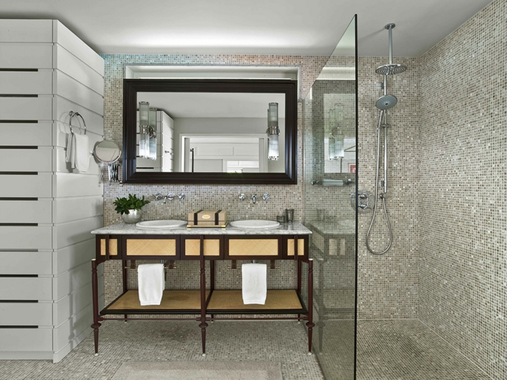stylish design st barts villa bathroom