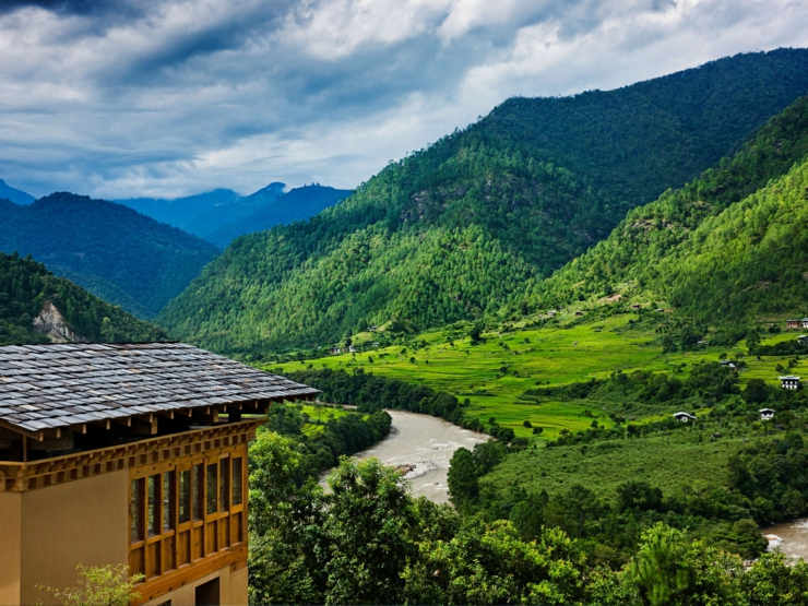 charming panorama hotel rustic design bhutan