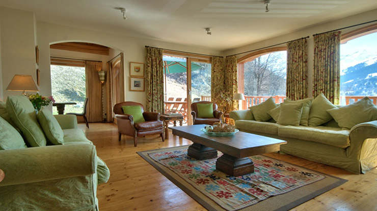 luxury spacious living area chalet for rental