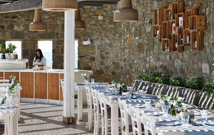 outdoor restaurant greece holidays