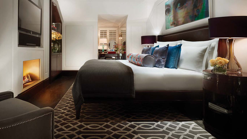 cozy designed bedroom luxury furnishing