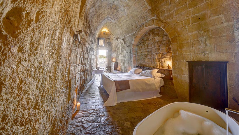 Sextantio Albergo Diffuso Hotel Set in the Cave Rooms