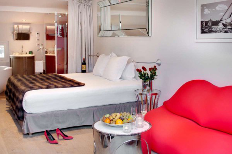 romantic atmosphere suite hotel Bordeaux