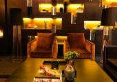 gold and brown luxury interior  hotel 