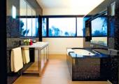 beautiful bathroom with view private bathroom villa to rent