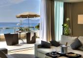 luxury suite hotel marriott cannes with sea view balcony