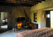 fireplace and local handmade furniture abruzzo italy hotel