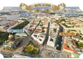 map of soul kitchen hostel location and st.petersburg sights