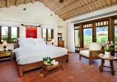 interior style tropical luxe hotel suite in vietnam