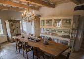 retro old fashioned rustic furniture villa southern france