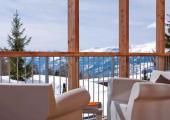 Aguille Grive Chalet Terrace French Alps Hotel