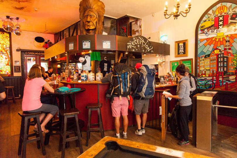 The Flying Pig Downtown Youth Hostel in Amsterdam Lobby